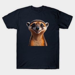 Cute smiley meerkat face T-Shirt